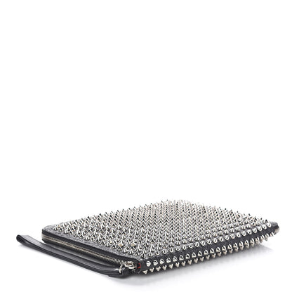 Christian Louboutin Metallic Calfskin Spiked IPad Case Black 4 of 8