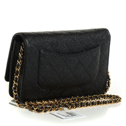 Chanel Caviar Quilted Wallet On Chain WOC Black 3 of 9