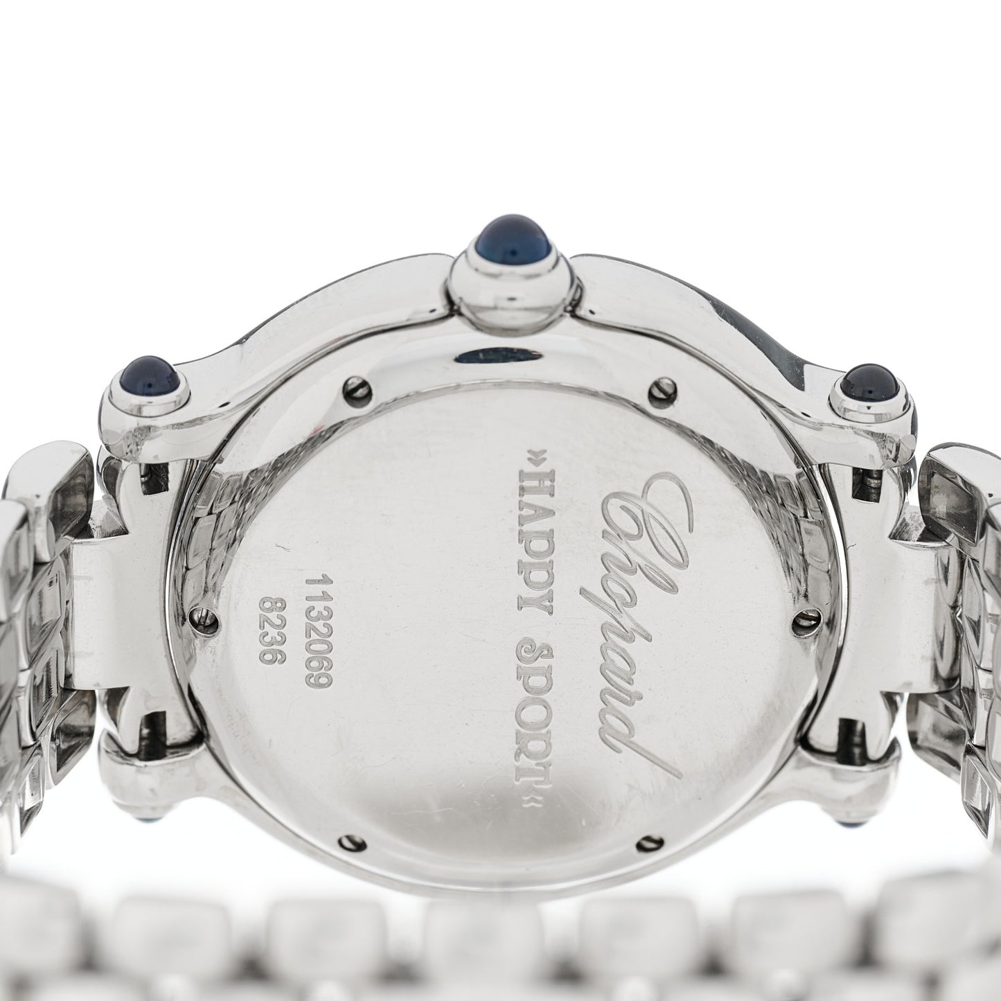 Stainless Steel 7 Diamond 32mm Happy Sport Quartz Watch