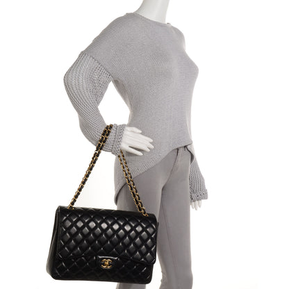 Chanel Lambskin Maxi Single Flap Black 2 of 9
