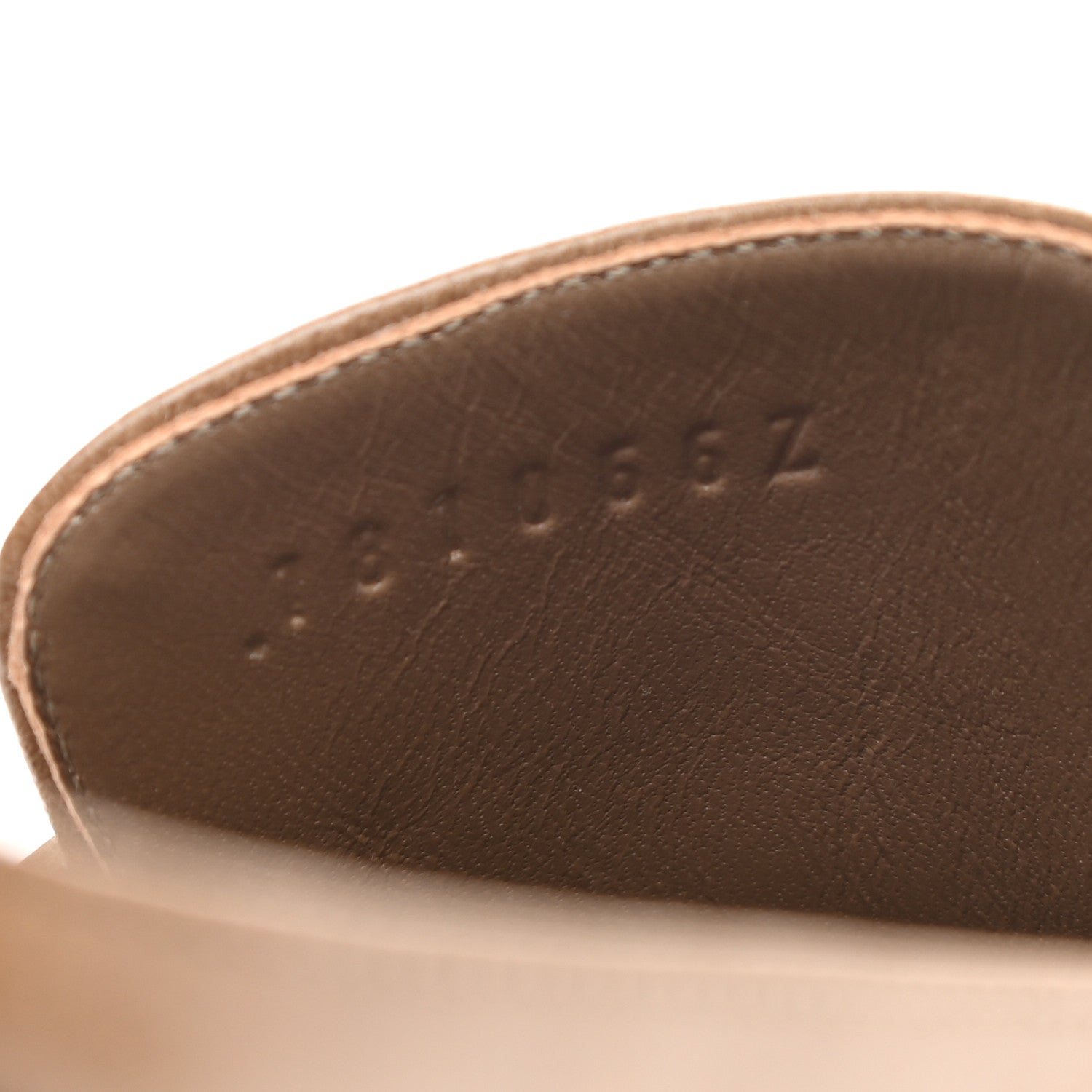 Hermes Goatskin Rivoli Mules 37.5 Havane 8 of 9