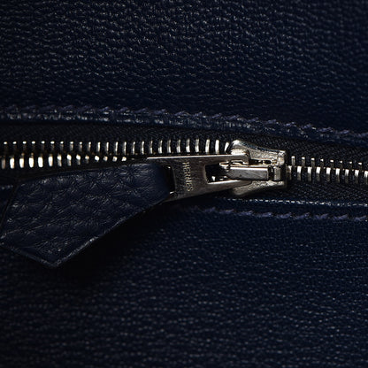 Hermes Taurillon Clemence Birkin 40 Bleu De Prusse 15 of 41
