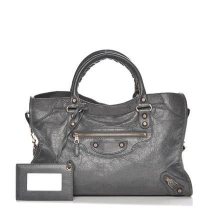 Balenciaga Agneau Giant 12 Rose Gold Hardware City Gris Tarmac 1 of 9