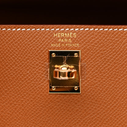 Hermes Epsom Kelly Sellier 25 Gold 5 of 10