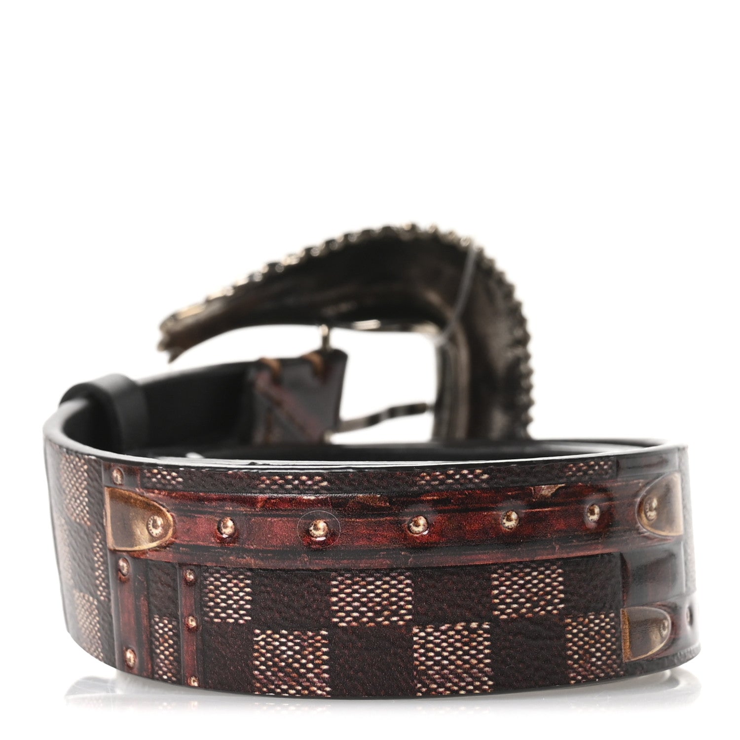 Louis Vuitton Transformed Damier Ebene Time Trunk Belt 80 32 2 of 6