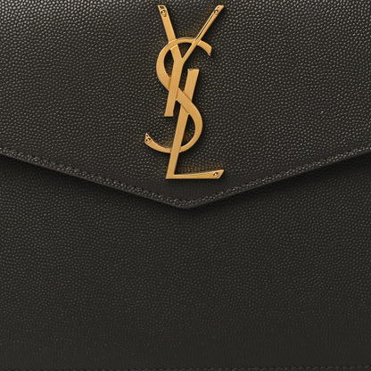 Saint Laurent Grain De Poudre Uptown Pouch Pebble 8 of 9