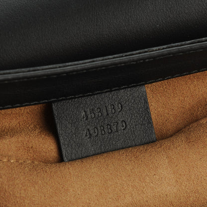 Gucci GG Supreme Monogram Web Medium Padlock Messenger Shoulder Bag Black 7 of 7