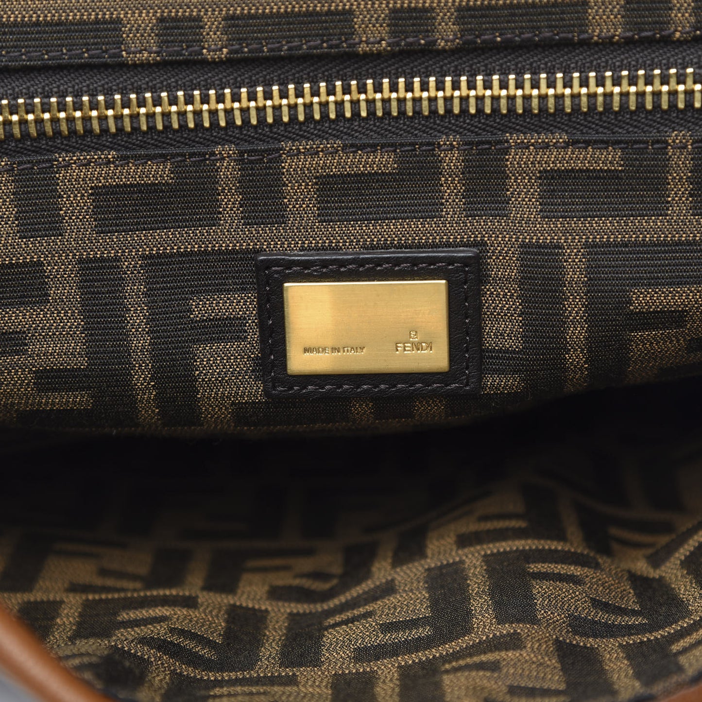 Goatskin Zucca Large Peekaboo Iconic Satchel Cuoio Tobacco Moro