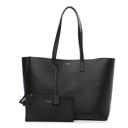 Saint Laurent Calfskin Large Shopping Tote Black 1 of 8