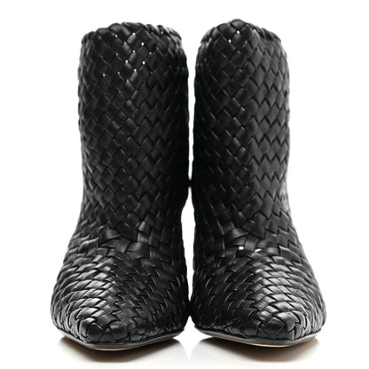 Bottega Veneta Nappa Intrecciato Ankle Boots 39 Black 2 of 8