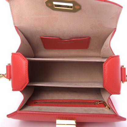 Alexander McQueen Fine Grain Goatskin Box Shoulder Bag 19 Red 5 of 9