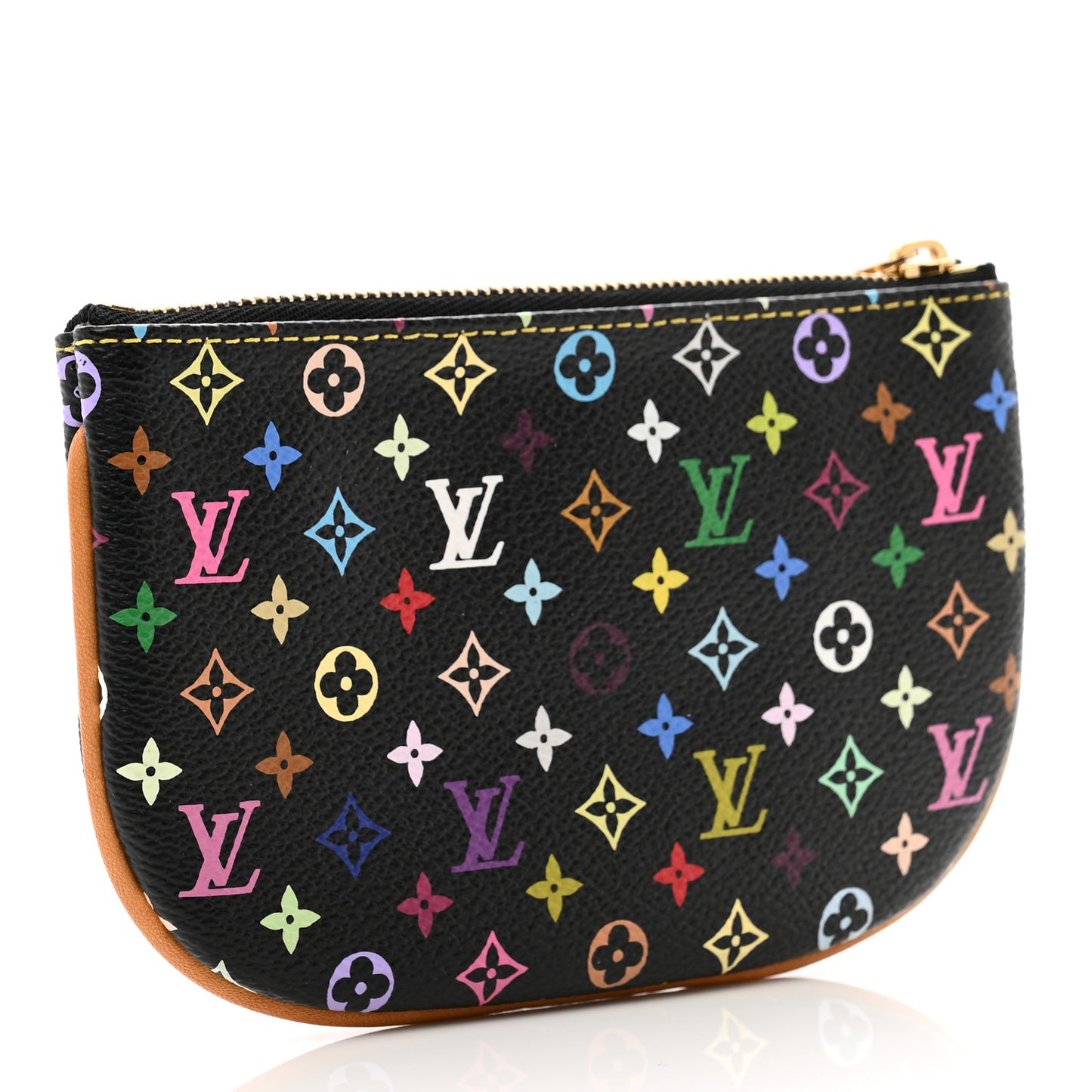 Monogram Multicolor Pochette Plate MM Black