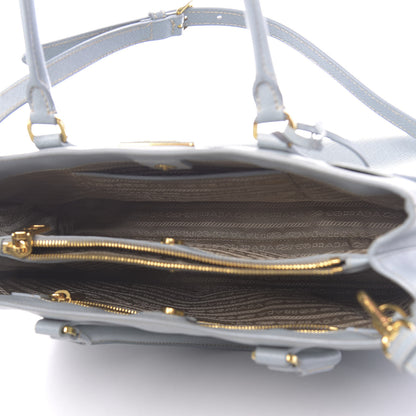 Prada Saffiano Lux Small Tote Lago 5 of 12