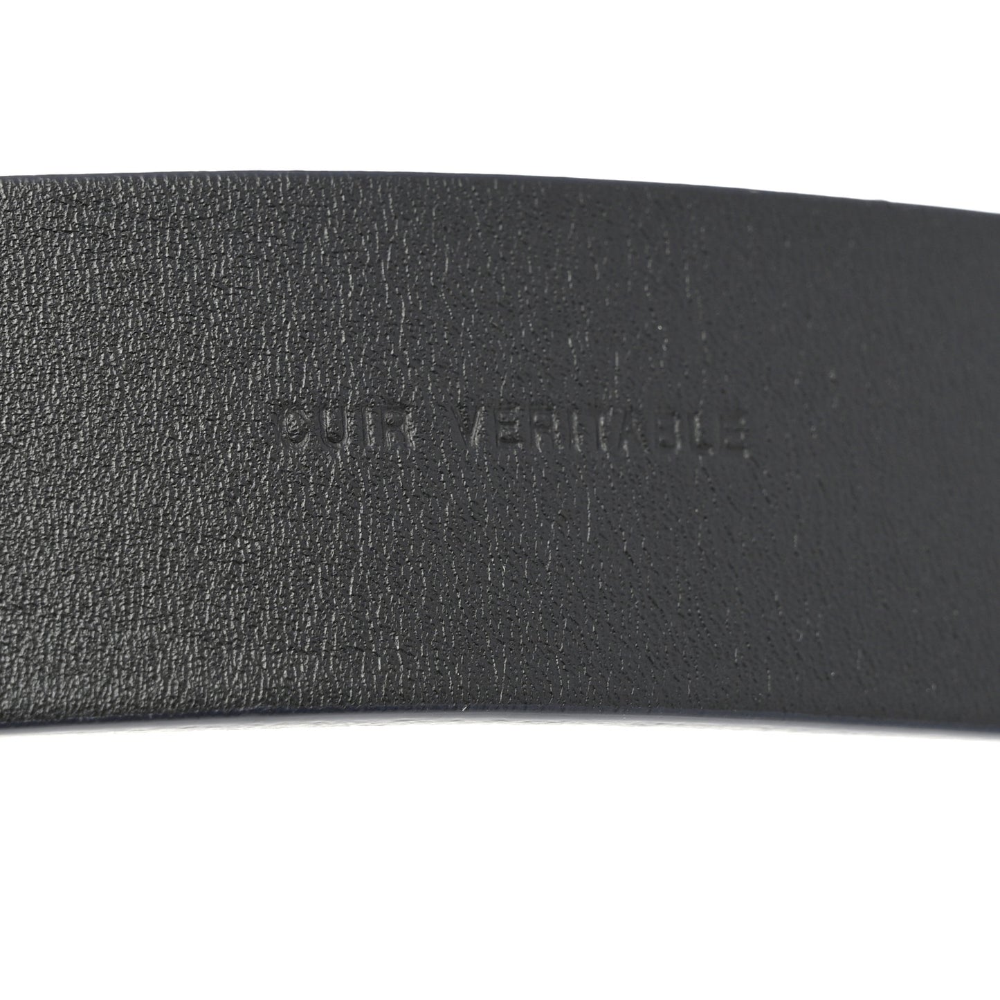 Glazed Calfskin CC Belt 75 30 Navy Blue