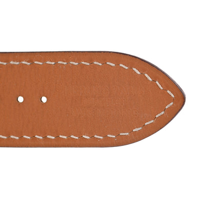 Hermes Barenia 42mm Apple Watch Single Tour Band Fauve 3 of 6
