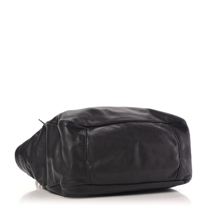 Prada Soft Calf Tote Black 4 of 16