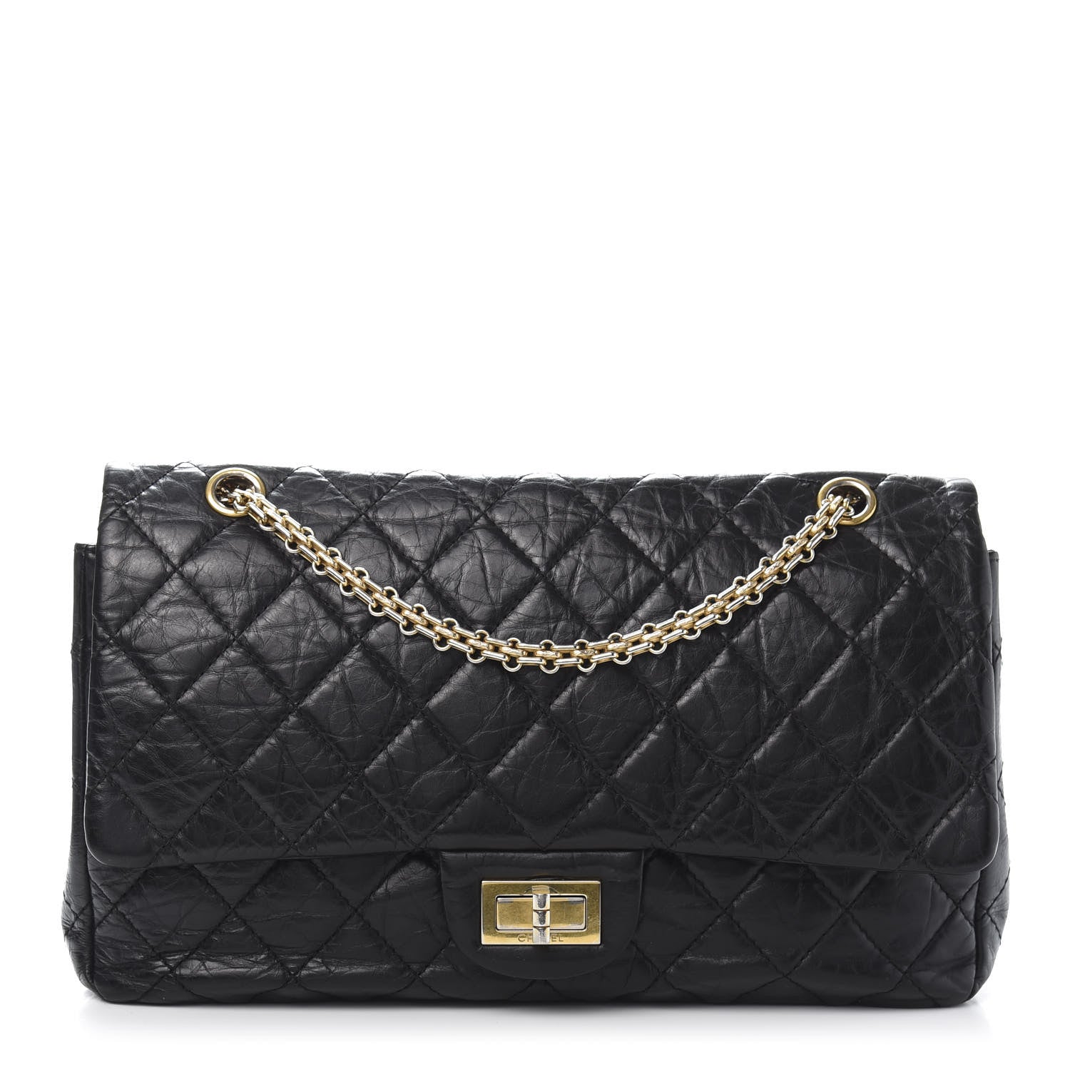 Chanel Aged Calfskin Quilted 2.55 Reissue 227 Flap Black 1 of 11