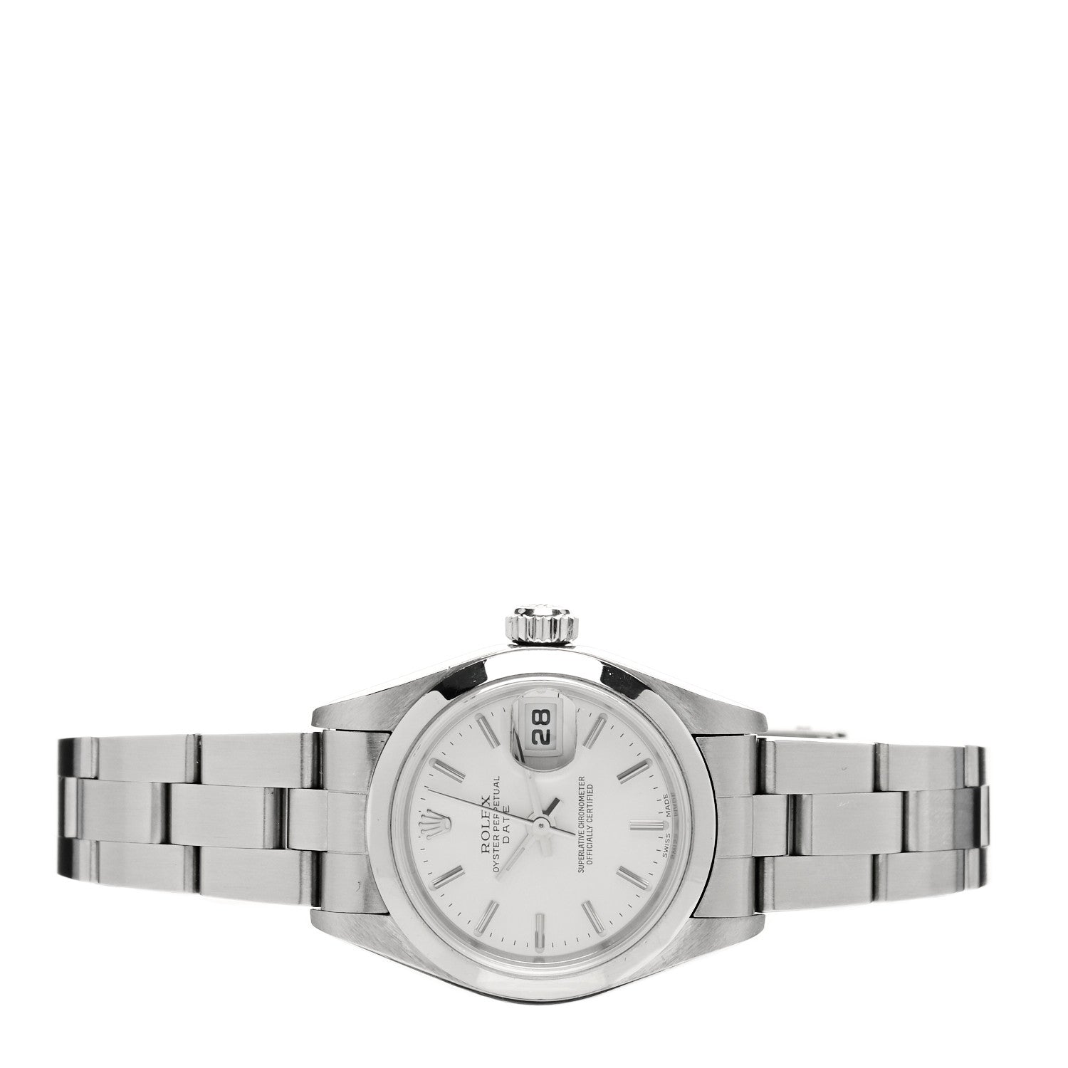 Rolex Stainless Steel 26mm Oyster Perpetual Date Watch Silver 79160 2 of 5