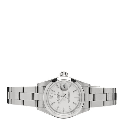 Rolex Stainless Steel 26mm Oyster Perpetual Date Watch Silver 79160 2 of 5