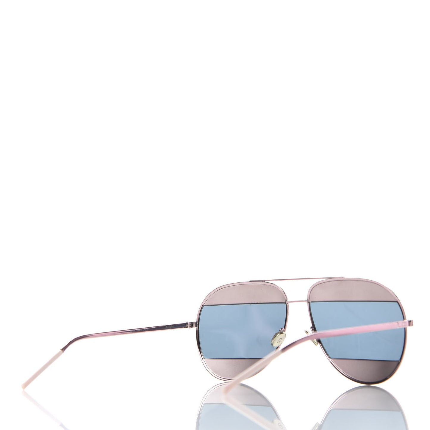 Metal Split 1 Aviator Sunglasses Rose Gold