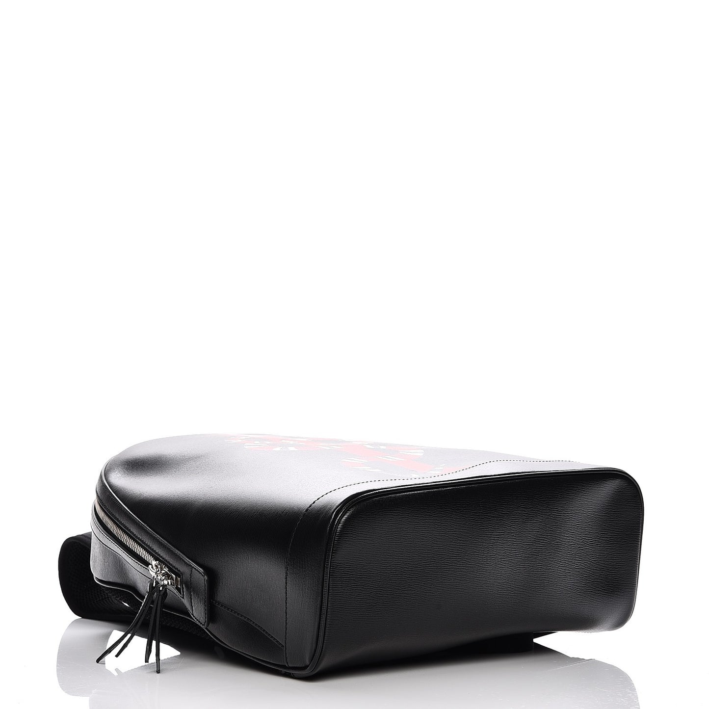 Calfskin Kingsnake Dome Backpack Black