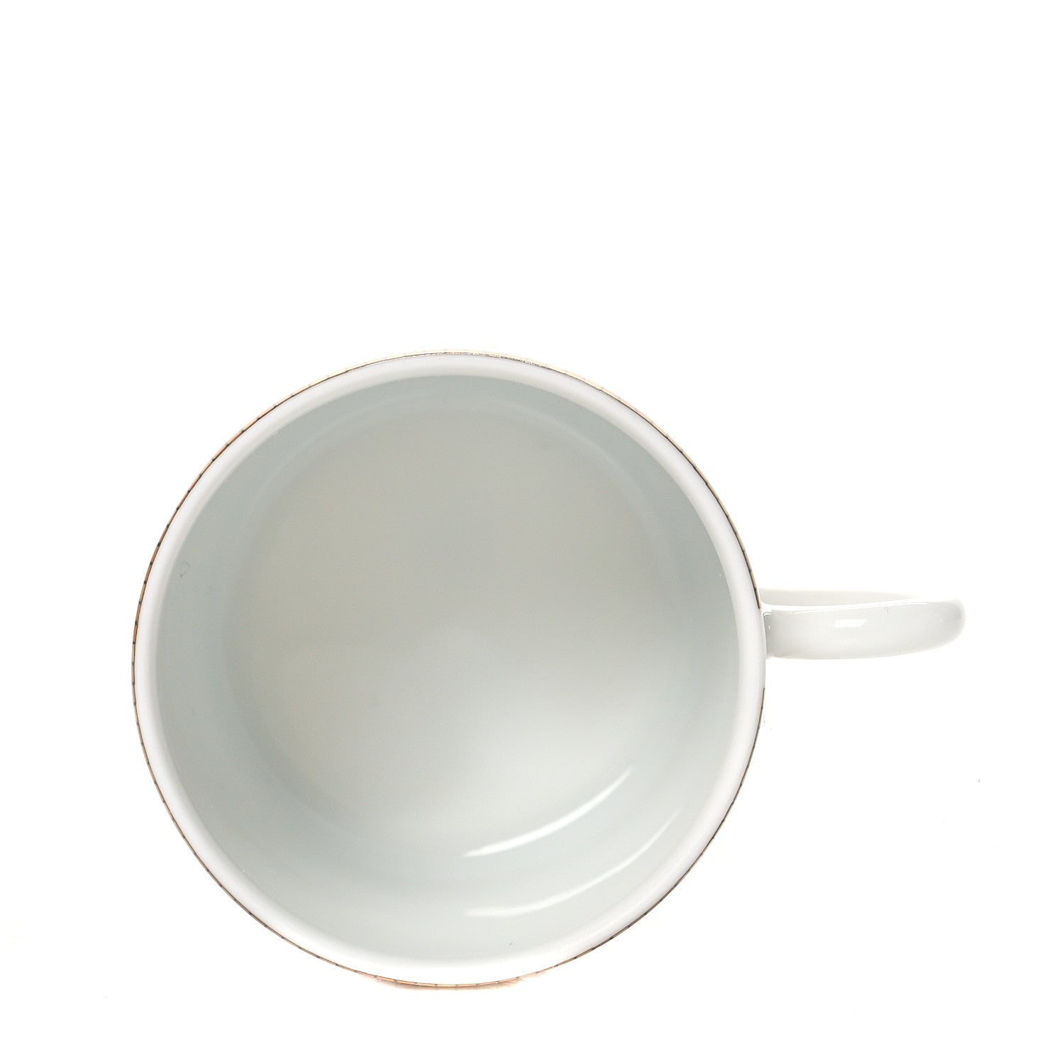 Hermes Porcelain Mosaique Au 24 Gold Coffee Cup and Saucer Set of 2 7 of 8