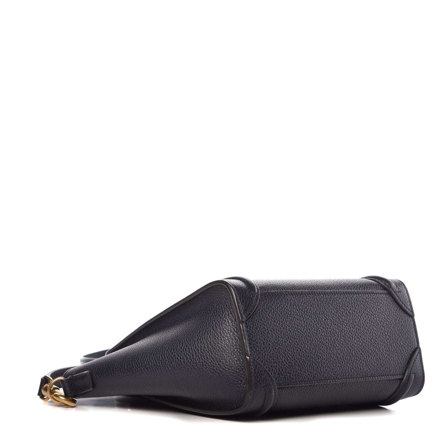 Drummed Calfskin Nano Luggage Midnight