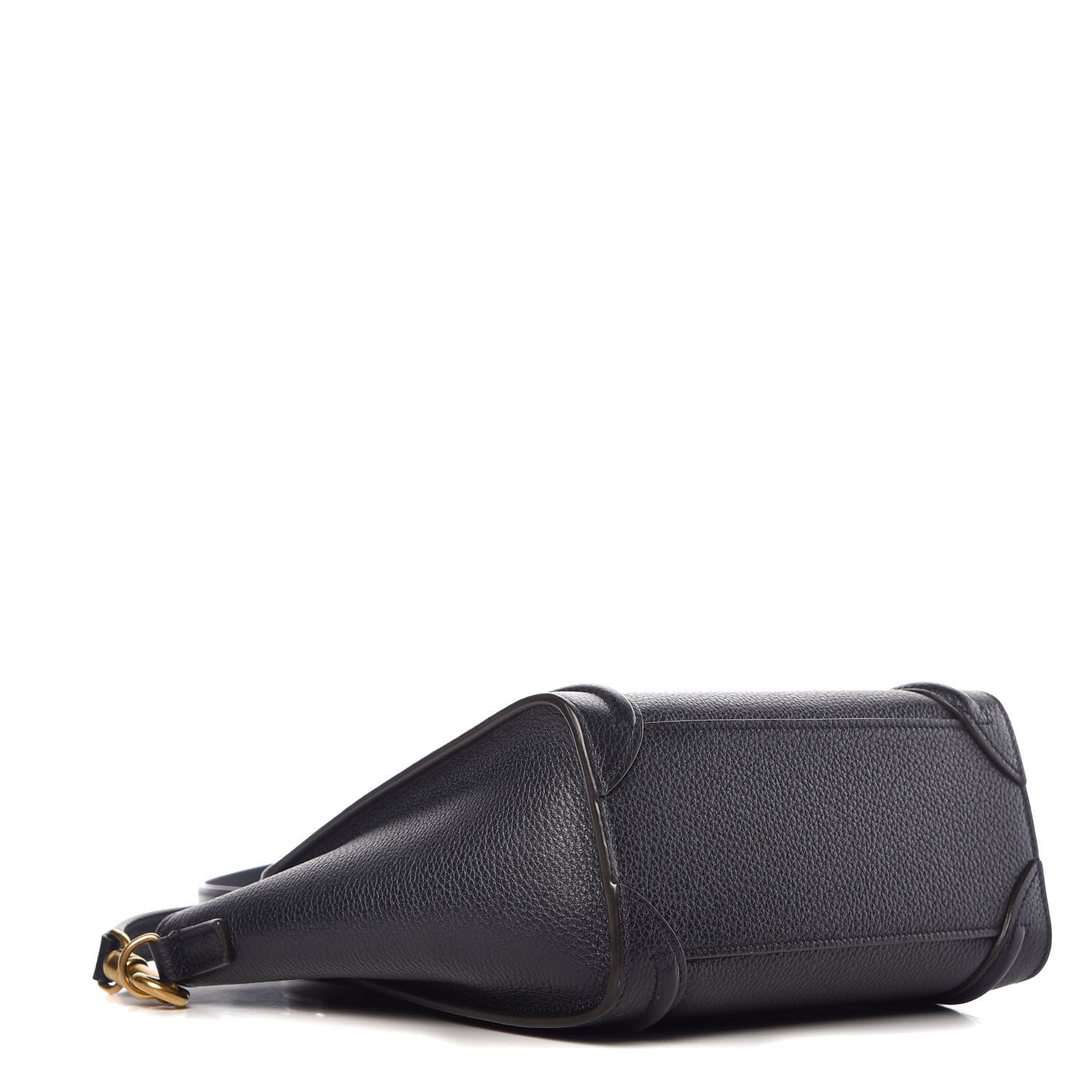 Celine Drummed Calfskin Nano Luggage Midnight 4 of 9