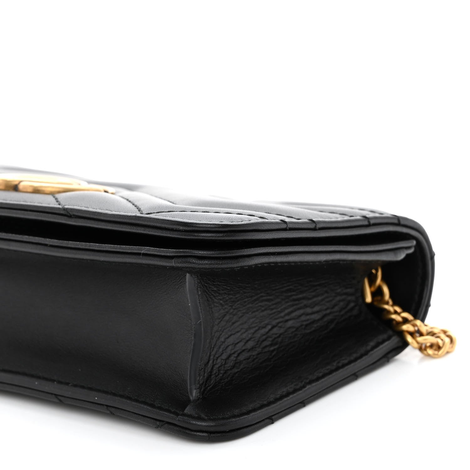 Gucci Calfskin Matelasse GG Marmont Mini Bag Black 17 of 18