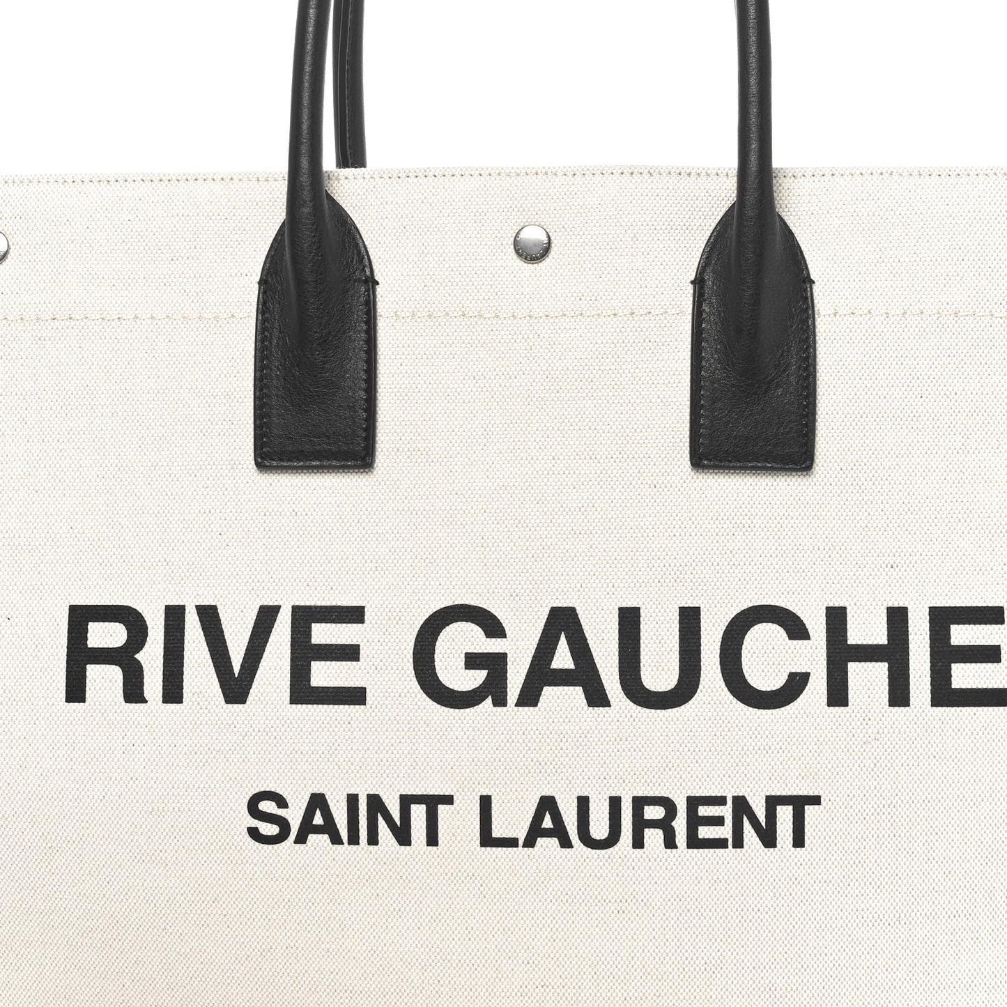 Linen Calfskin Rive Gauche Tote Greggio Natural