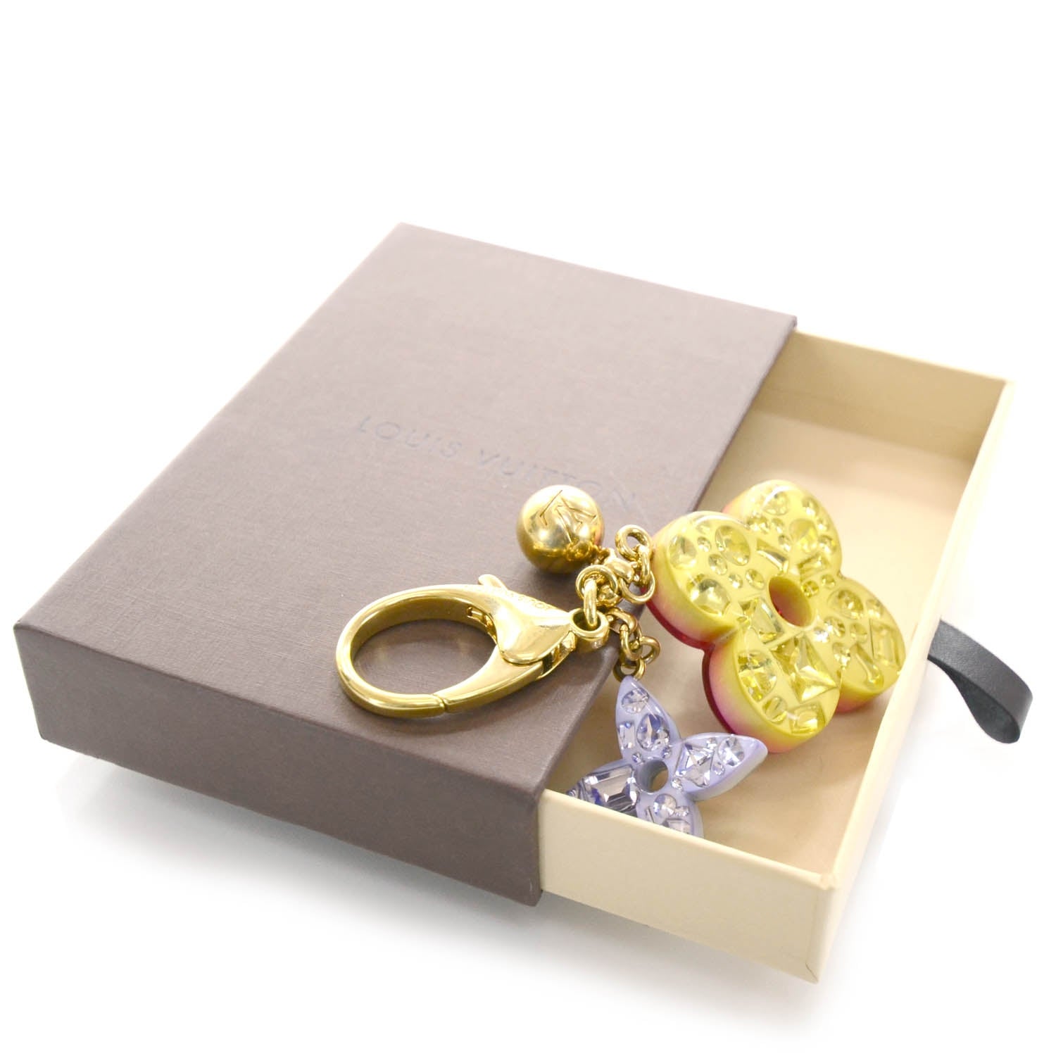 Louis Vuitton Resin Strass Glam Flower Bag Charm 5 of 5