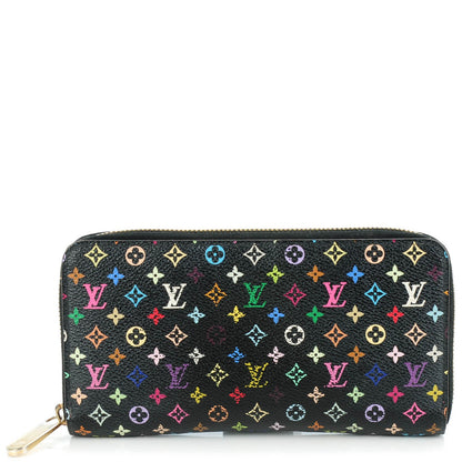 Louis Vuitton Monogram Multicolor Zippy Wallet Black Grenade 1 of 7