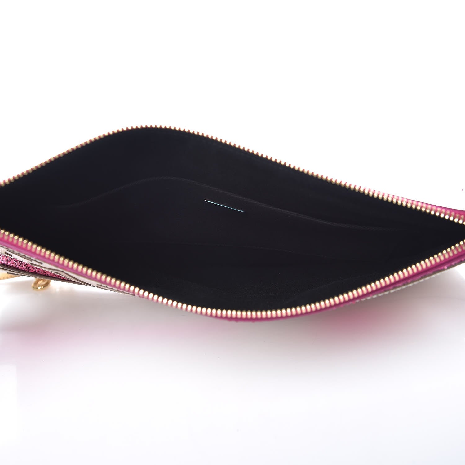 Dolce & Gabbana Glitter Metallic Dauphine Fashion Devotion Clutch Pink 4 of 6