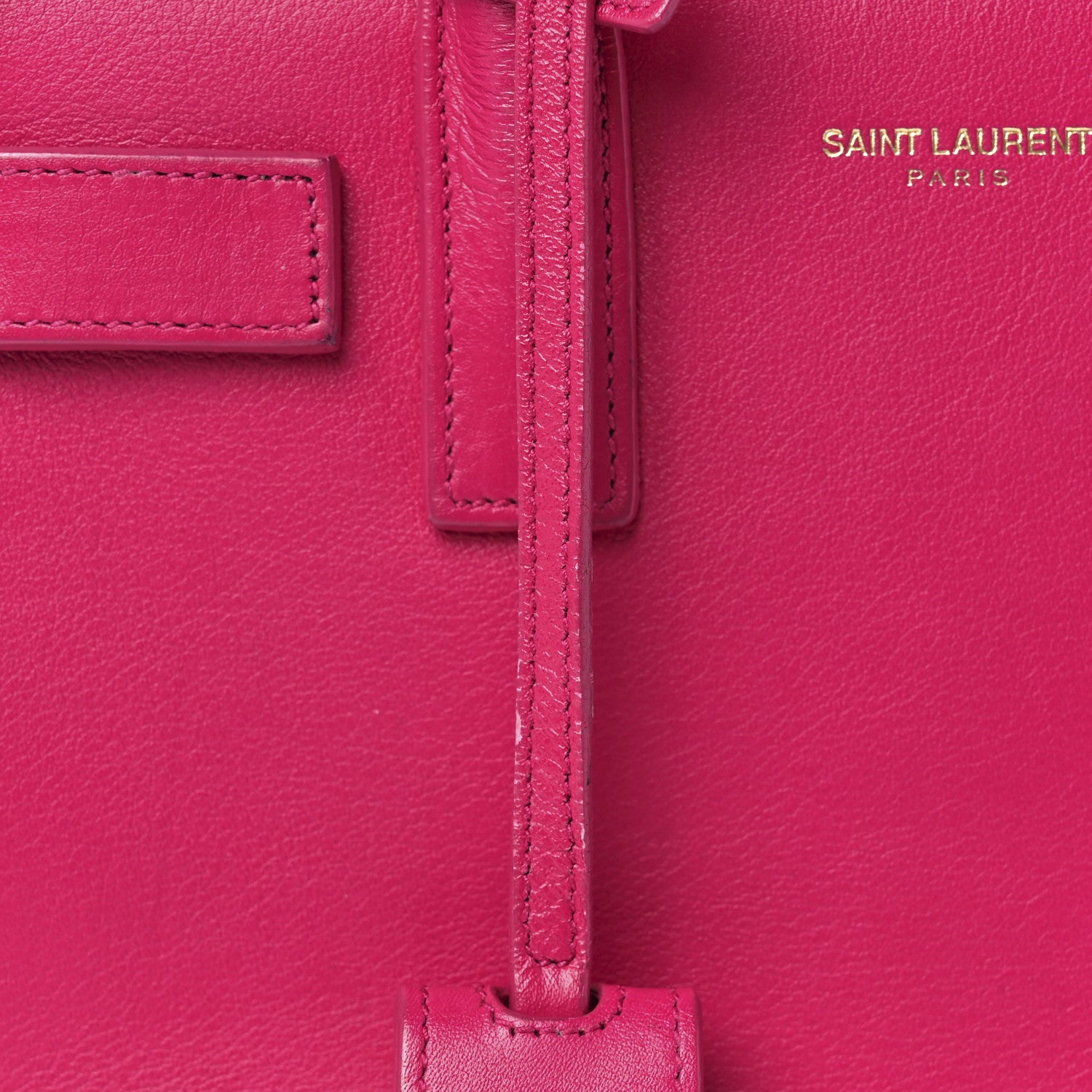 Saint Laurent Calfskin Nano Sac De Jour Bubblegum 16 of 17