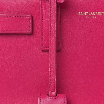 Saint Laurent Calfskin Nano Sac De Jour Bubblegum 16 of 17