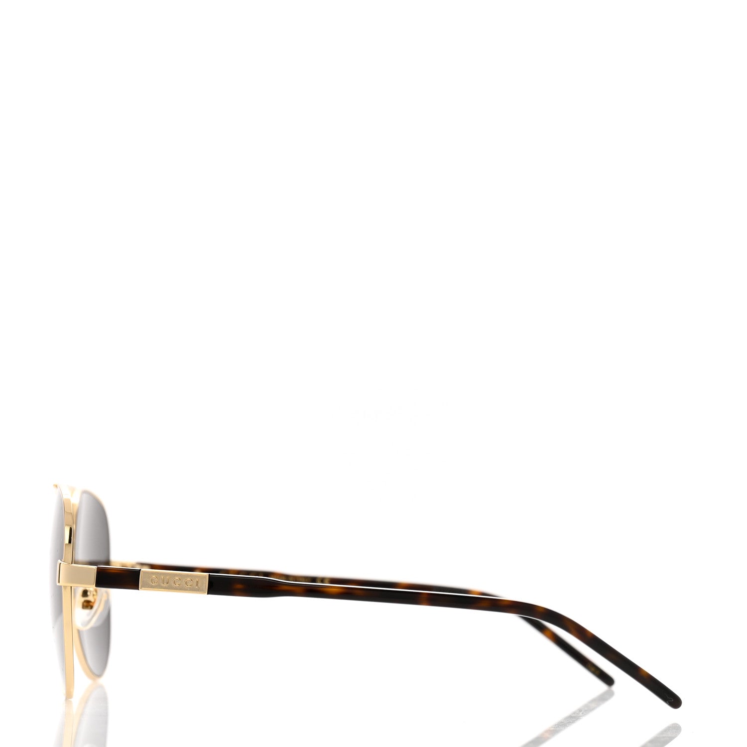 Gucci Acetate Aviator Sunglasses GG1163S Gold Tortoise 3 of 8