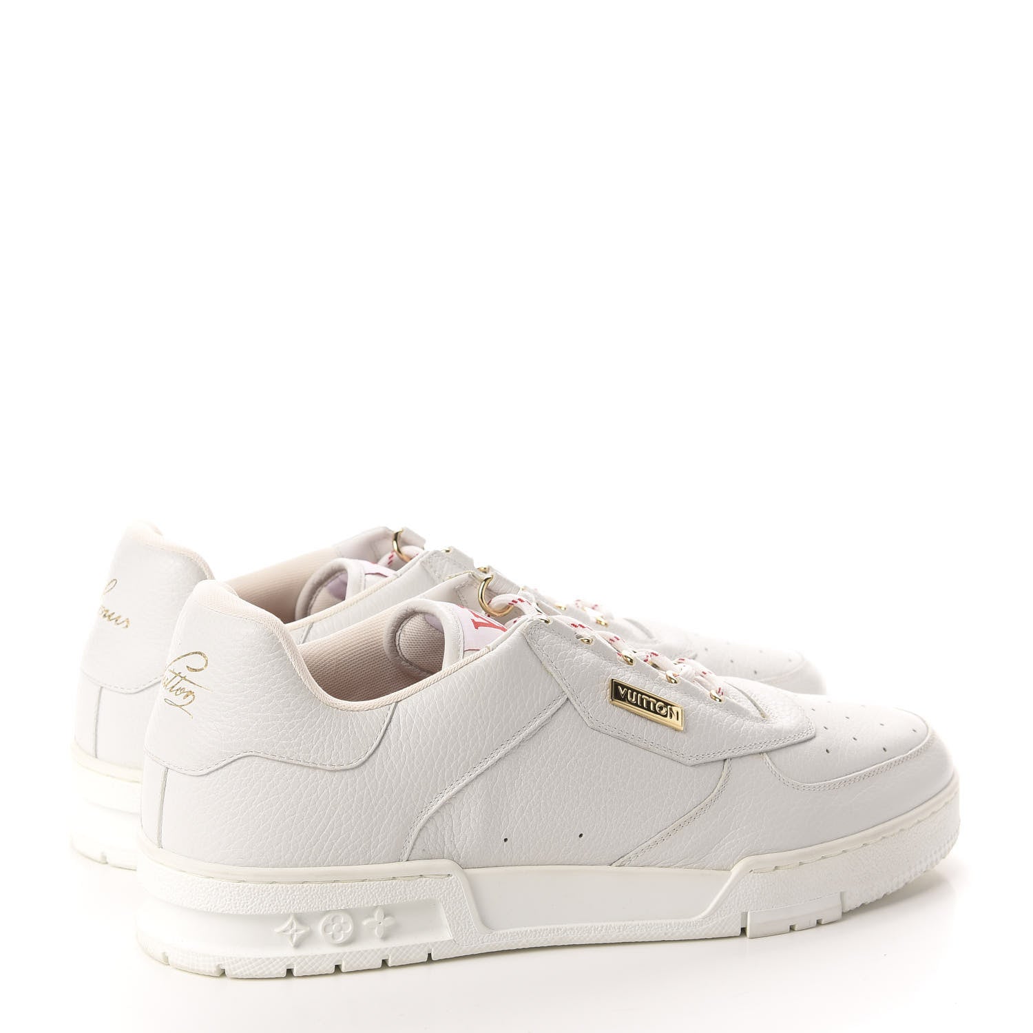 Louis Vuitton Calfskin Mens LV Trainer Sneaker 9.5 White 4 of 15