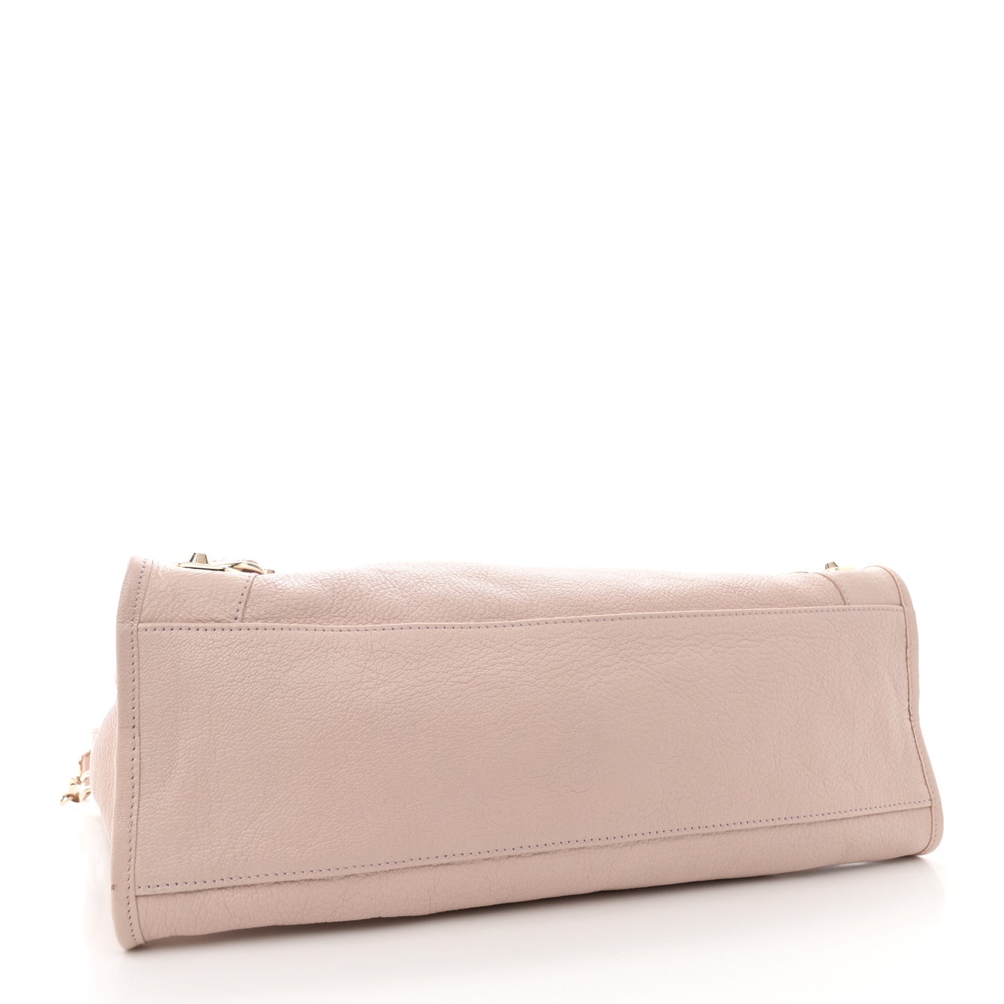 Chevre Silver Metallic Edge Hardware City Rose Aubepine Bois de Rose