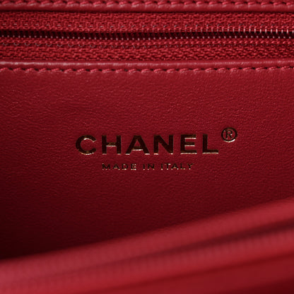 Chanel Caviar Quilted Medium CC Filigree Vanity Case Red 6 of 11