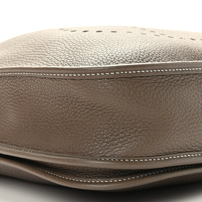 Hermes Taurillon Clemence Evelyne III PM Etoupe 8 of 9