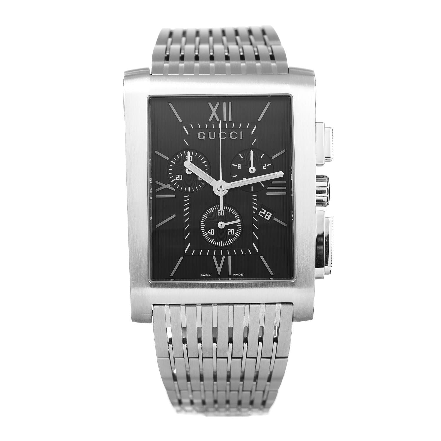 Gucci Stainless Steel 34mm 8600M G-Metro Chronograph Quartz Watch Black 1 of 4