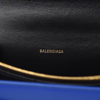 Balenciaga Box Calfskin S Sharp Chain Shoulder Bag Electric Bleu 6 of 10