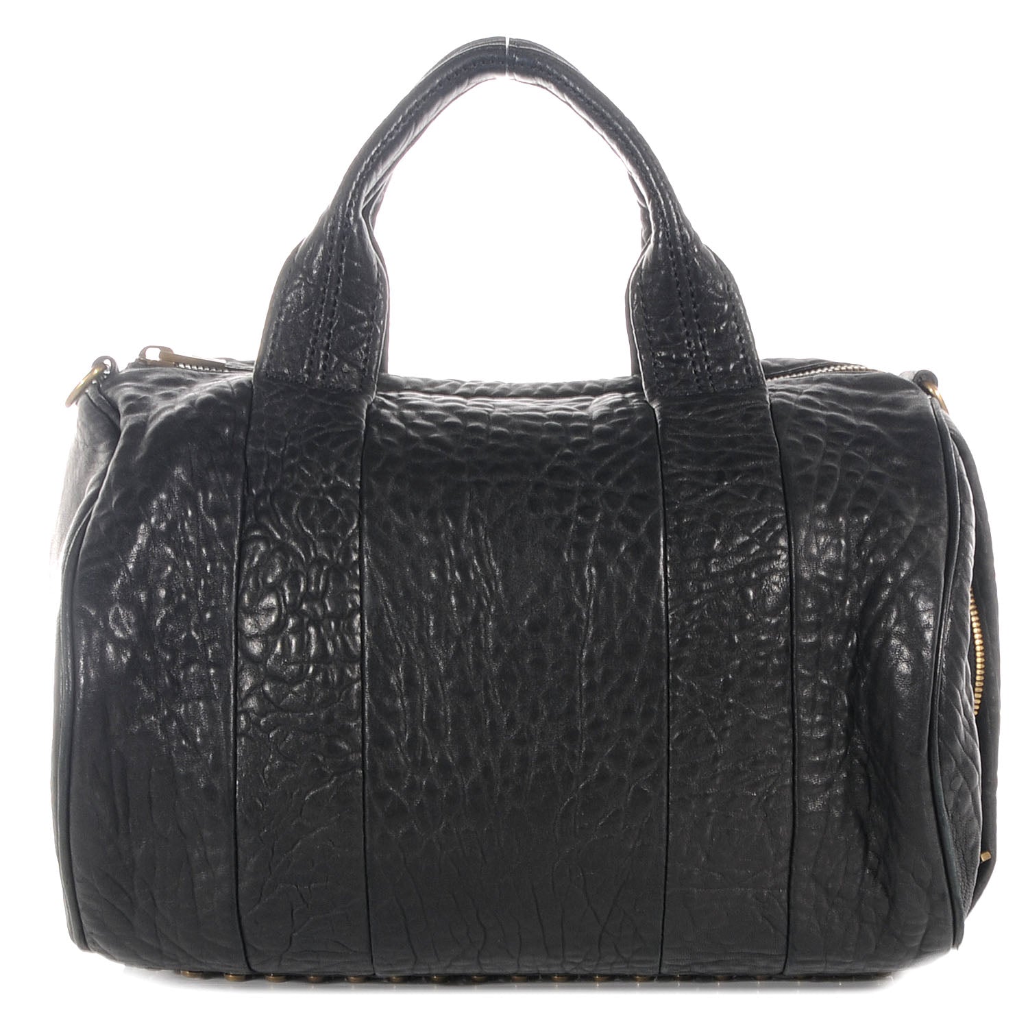 Alexander Wang Pebbled Lambskin Rocco Black Antique Brass Hardware 1 of 7