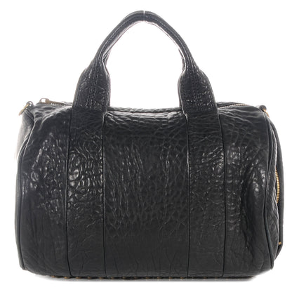 Alexander Wang Pebbled Lambskin Rocco Black Antique Brass Hardware 1 of 7