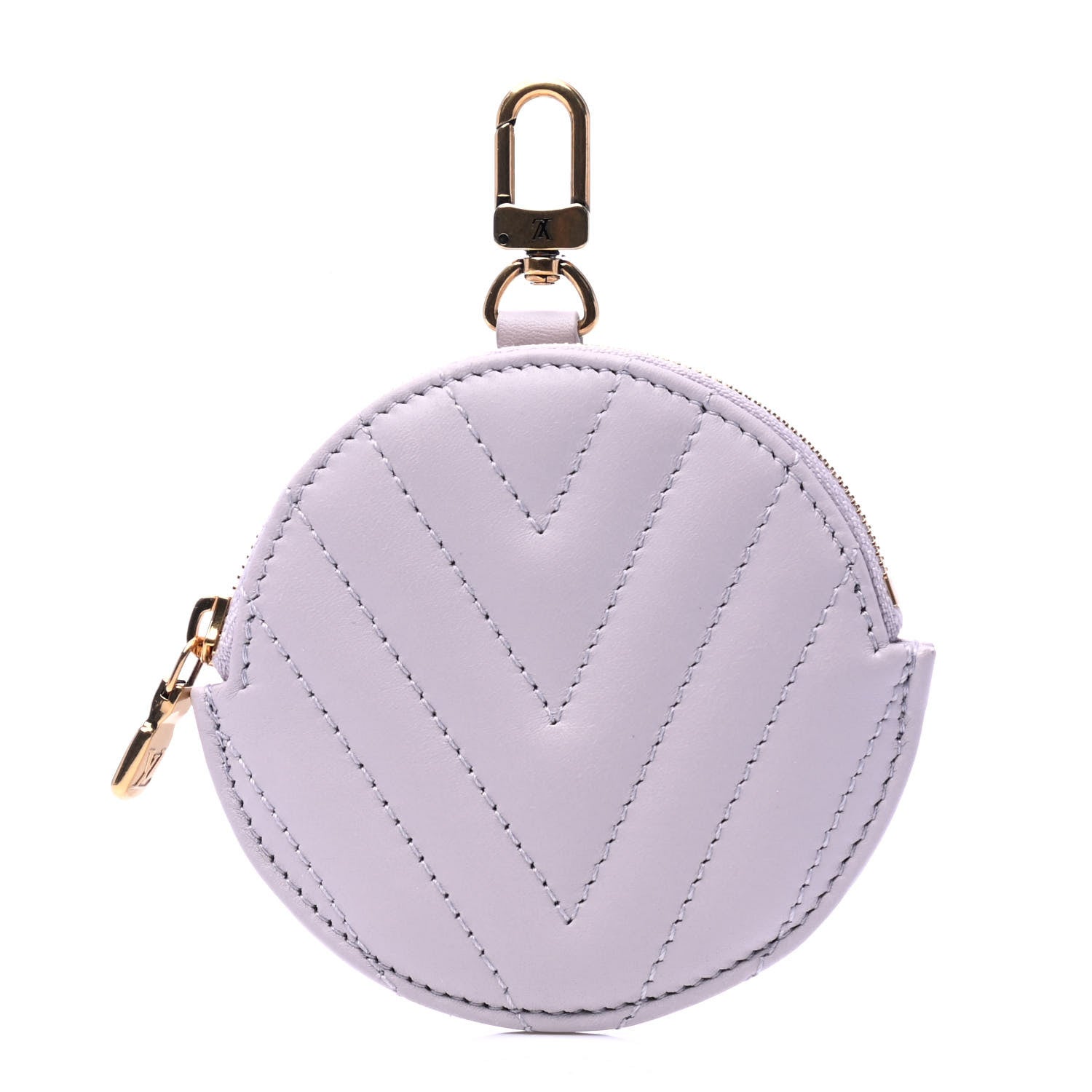 Louis Vuitton Calfskin New Wave Multi Pochette Round Coin Purse Brume 1 of 5