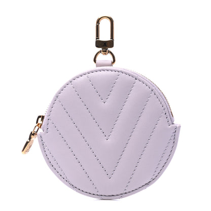 Louis Vuitton Calfskin New Wave Multi Pochette Round Coin Purse Brume 1 of 5