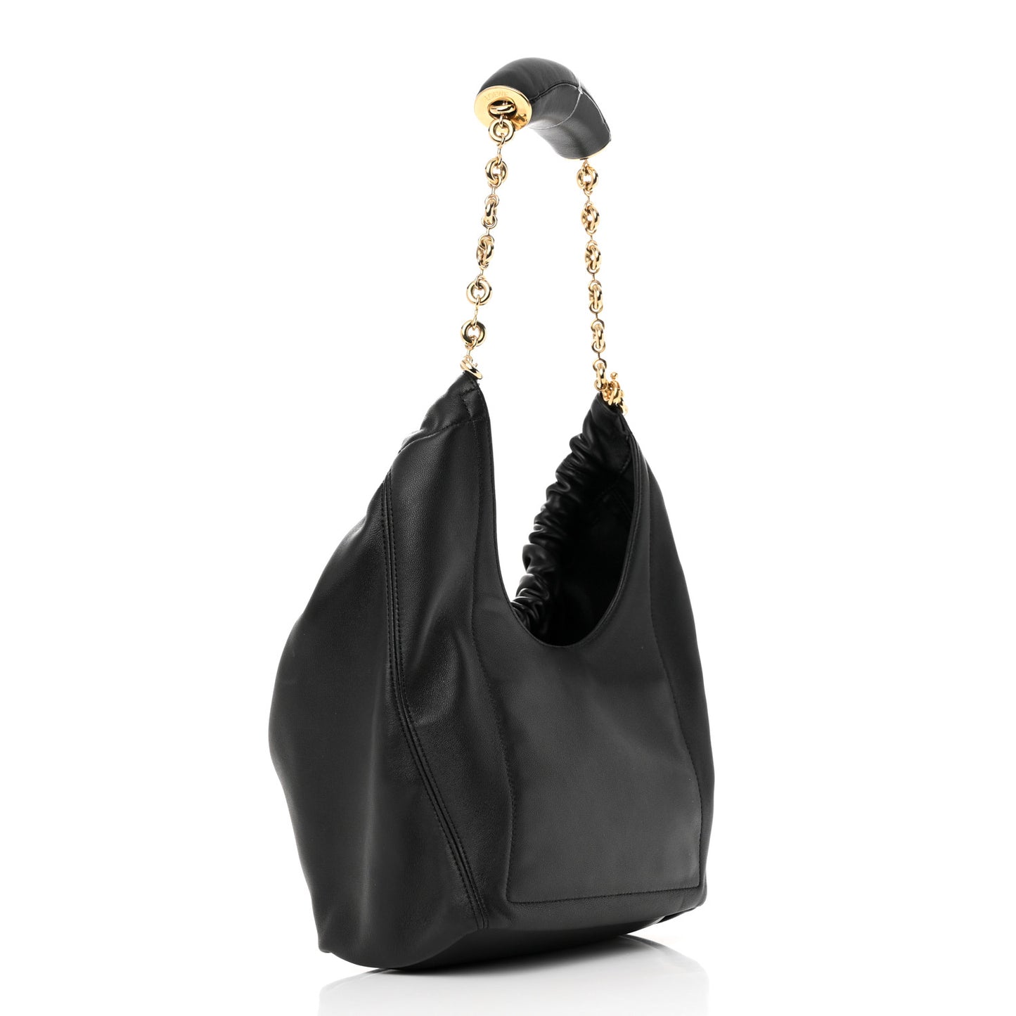 Nappa Small Squeeze Bag Black