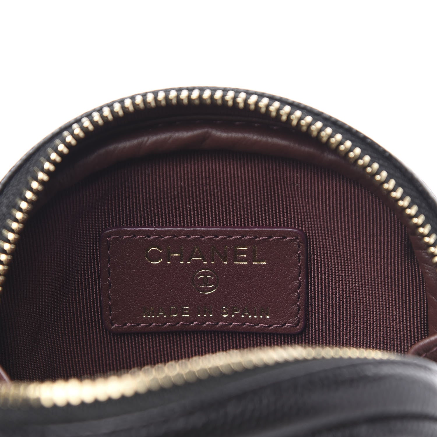 Chanel Caviar Quilted Zip Around Classic Coin Purse Black 6 of 8