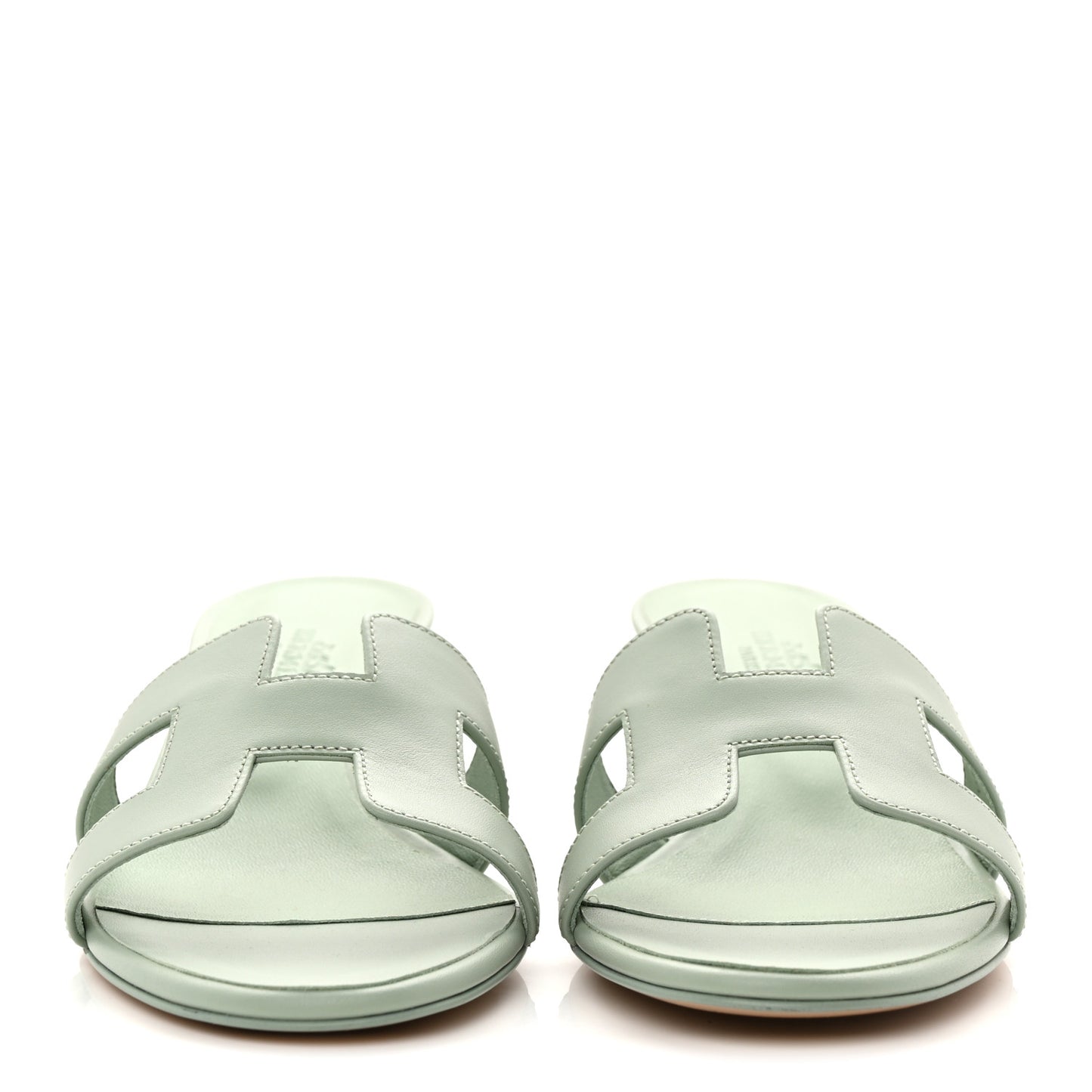 Calfskin Oasis Sandals 37 Vert D'eau