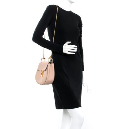 Chloe Grained Lambskin Drew Shoulder Bag Cement Pink 2 of 7